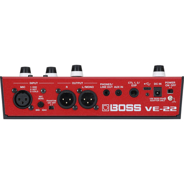 Procesador Boss Ve-22 De Efecto Para Voz Doble Pedal